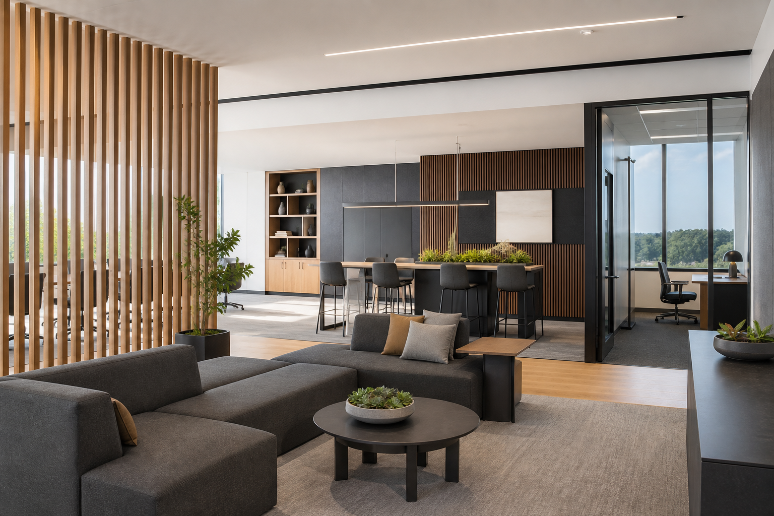 Lifestyle Group reception and office lounge in Durban